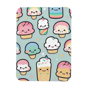 Magnet Flexible Cupcakes et Crème Glacée