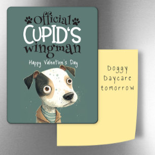 Magnet Flexible Cupid's Wingman... Valentine from the dog fridge