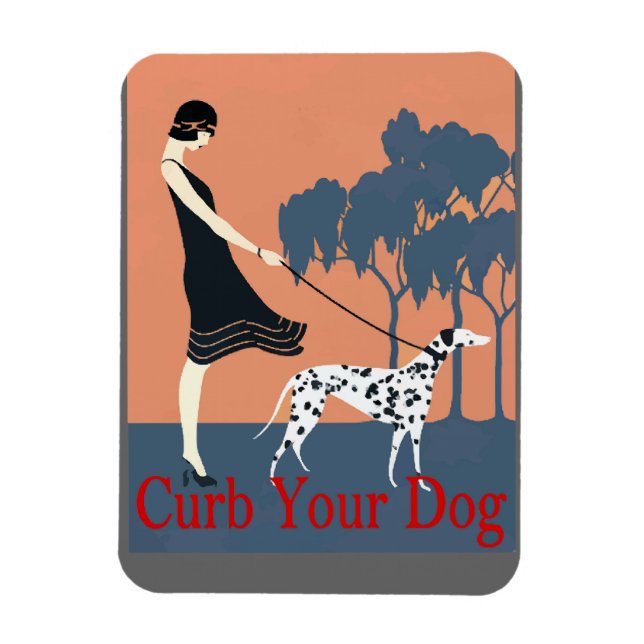 Magnet Flexible Curer votre chien, ajouter du texte (Vertical)