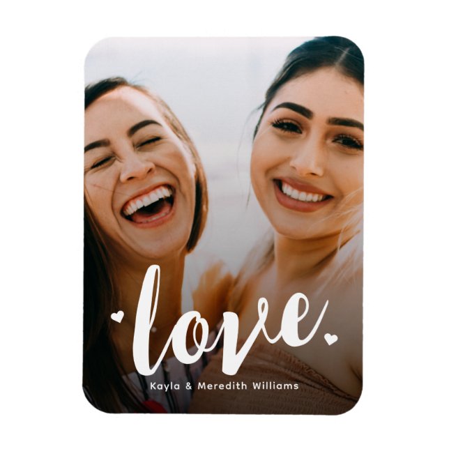 Magnet Flexible Cute Best Friends Love Photo Keepsaké (Vertical)