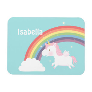Magnet Flexible Cute Flying Unicorn Arc En Ciel Pour Filles