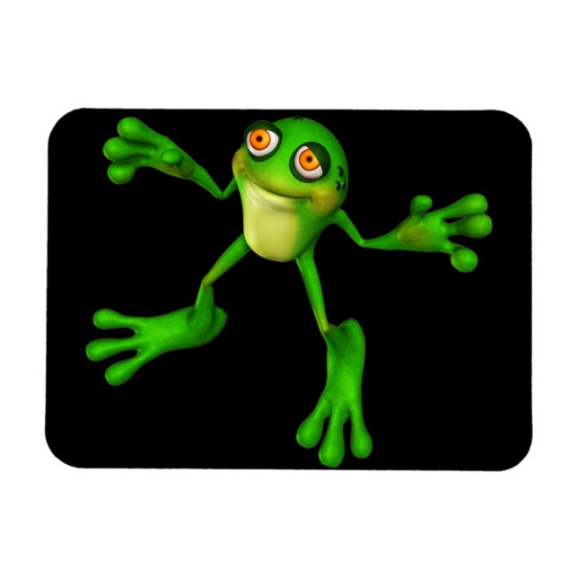 Magnet Flexible Cute Froggy verte (Horizontal)