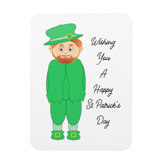 Magnet Flexible Cute Leprechaun Aimant flexible (Vertical)