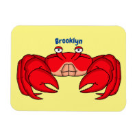 Cute red crab cartoon