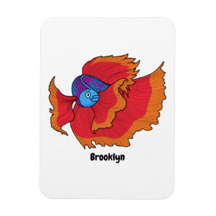 Magnet Flexible Cute Siamese combat poisson betta dessin