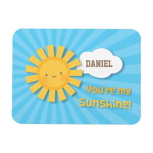 Magnet Flexible Cute You Are My Sunshine Appréciation