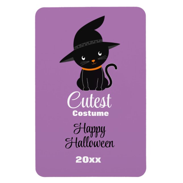 Magnet Flexible Cutest Costume noir Chat noir Halloween Party Awar (Vertical)