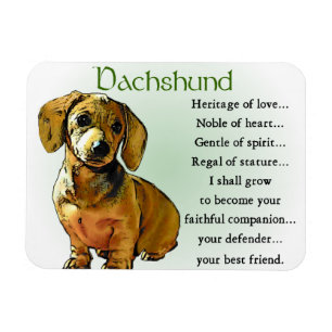 Magnet Flexible Dachshund Heritage of Love