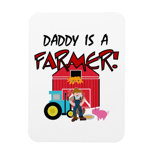Magnet Flexible daddyisafarmerTEE (Vertical)