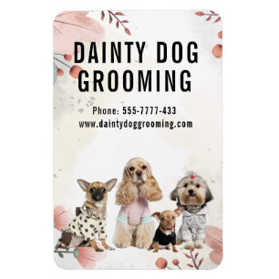 Magnet Flexible Dainty Chien Grooming Business