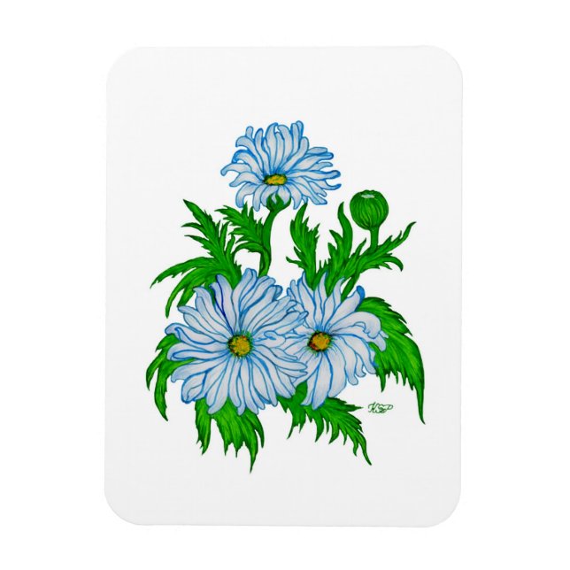 Magnet Flexible Daisies flowers (Vertical)