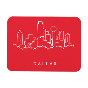 Magnet Flexible Dallas Texas Skyline