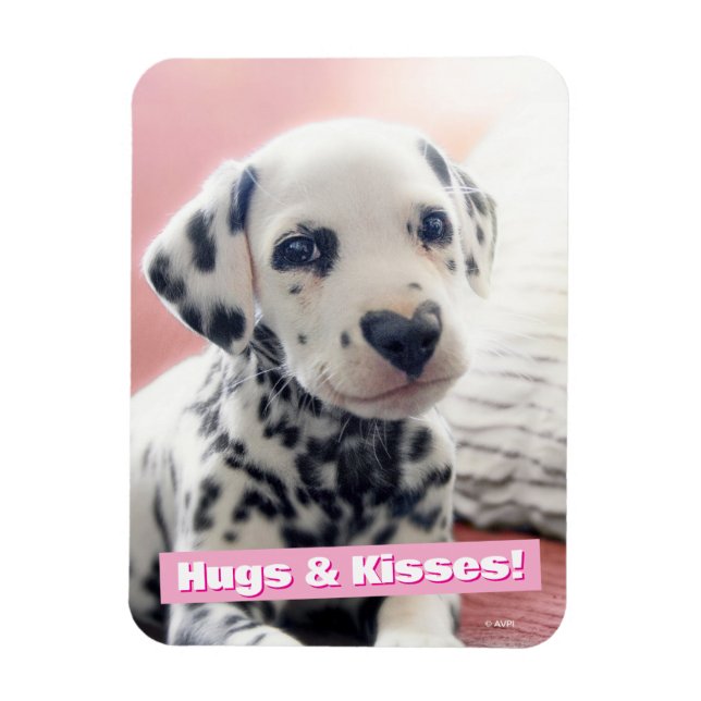 Magnet Flexible Dalmatian Heart Nose (Vertical)