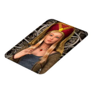 Magnet Flexible Dame médiévale