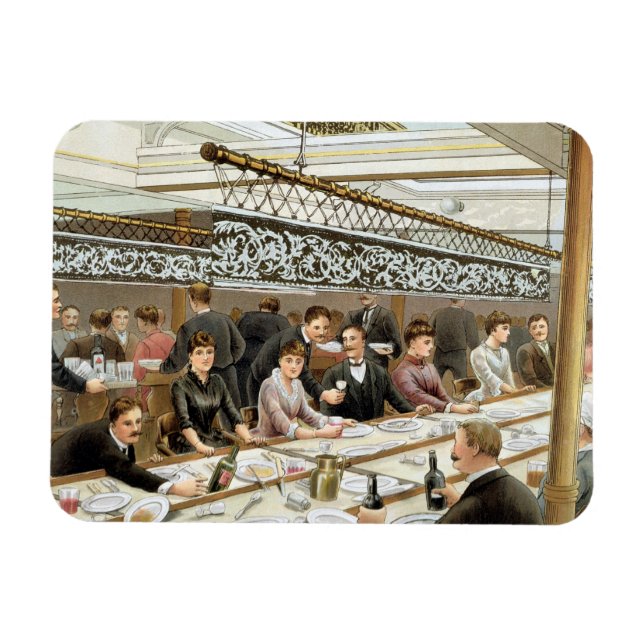 Magnet Flexible Dans la baie, Diner Heure - Une houle de l'océan o (Horizontal)