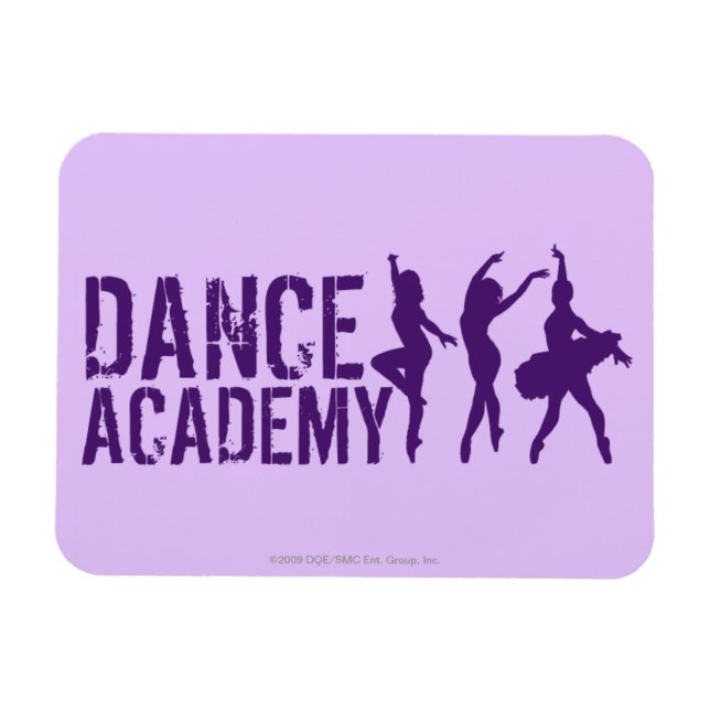 Magnet Flexible Danse Acadmey Danseur Silhouettes Logo (Horizontal)