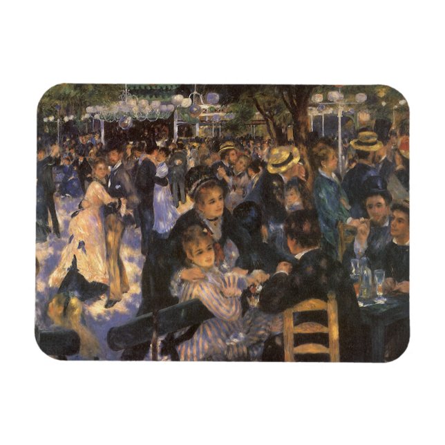 Magnet Flexible Danse au Moulin de la Galette par Pierre Renoir (Horizontal)
