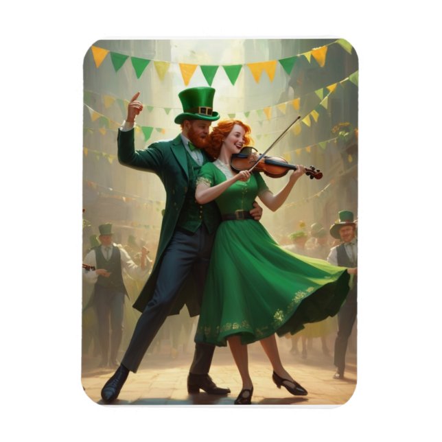 Magnet Flexible Danse de la Saint-Patrick (Vertical)
