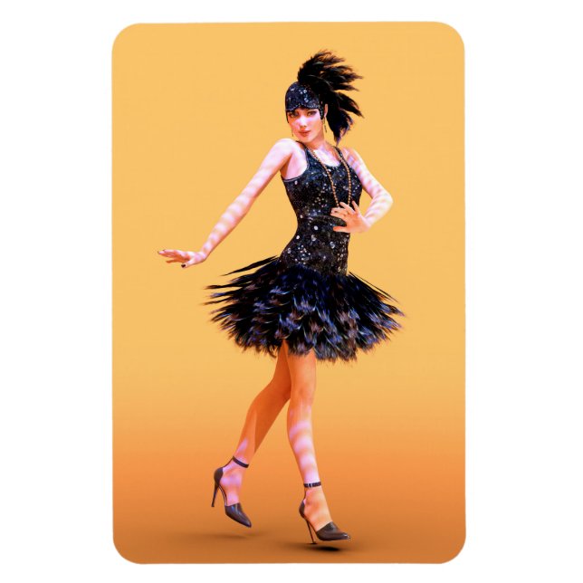 Magnet Flexible Danse Flapper Vintage (Vertical)