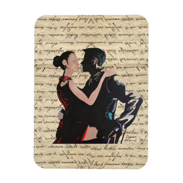 Magnet Flexible Danseurs de tango (Vertical)