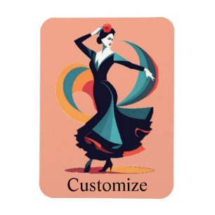 Magnet Flexible Danseuse flamenco Thunder_Cove