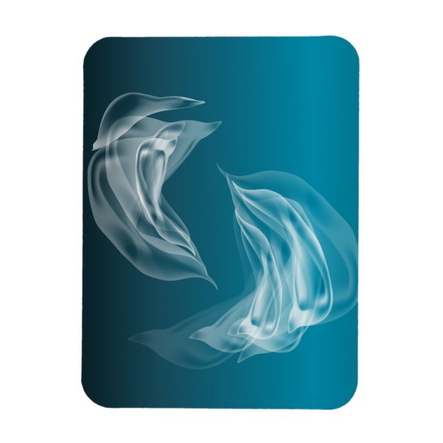 Magnet Flexible Dauphins Abstraits en jeu (Vertical)