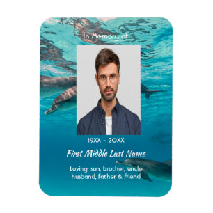Magnet Flexible Dauphins de souvenir commémoratif sous l'océan
