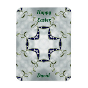 Magnet Flexible DAVID ~ Pâques vert et bleu