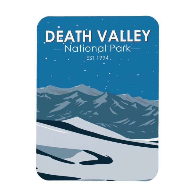 Magnet Flexible Death Valley National Park Night Sky Vintage (Vertical)