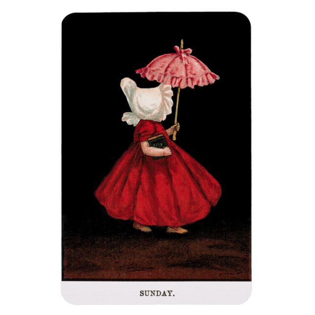 Magnet Flexible Début des années 1900 Dimanche Sunbonnet Sue Magne (Vertical)