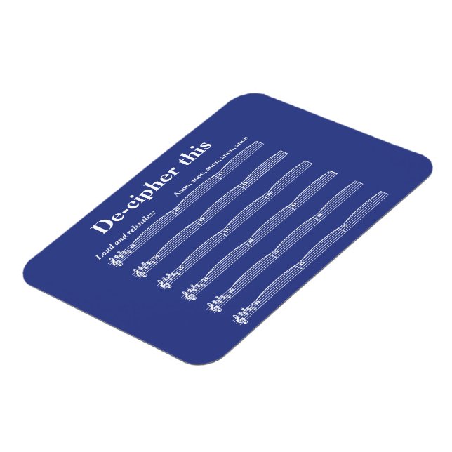 Magnet Flexible Déchiffrer cet aimant (Côté Gauche)