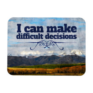 Magnet Flexible "Décisions difficiles" Motivation Affirmation Flex
