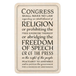 Magnet Flexible Déclaration des droits Liberté d'expression et de