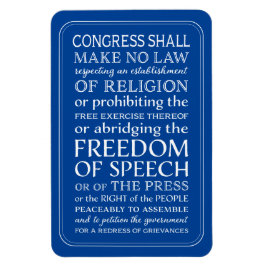 Magnet Flexible Déclaration des droits Liberté d'expression Lettre