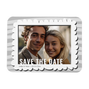 Magnet Flexible Décontracté moderne Un mariage photo Enregistrer l