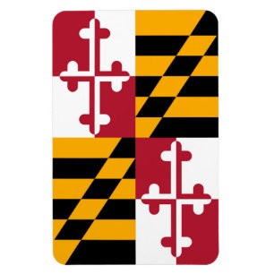 Magnet Flexible Décor élégant du drapeau de l'état du Maryland