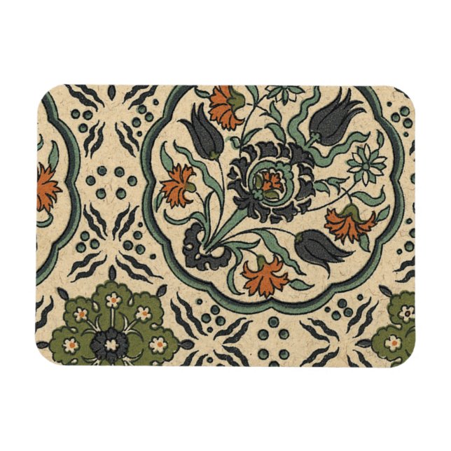 Magnet Flexible Décor Floral Perse Carrelage (Horizontal)