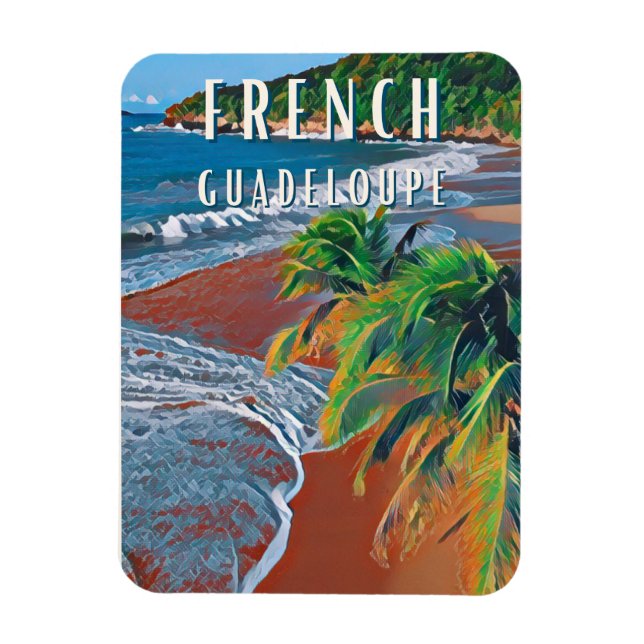 Magnet Flexible Découvrez les trésors tropicaux de la Guadeloupe (Vertical)