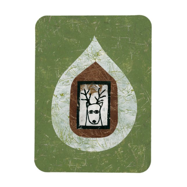 Magnet Flexible Deer Vous Attend De Quitter Le Réfrigérateur Magne (Vertical)