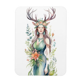 Magnet Flexible Déesse des fleurs Ostara Sabbat de l'équinoxe de p