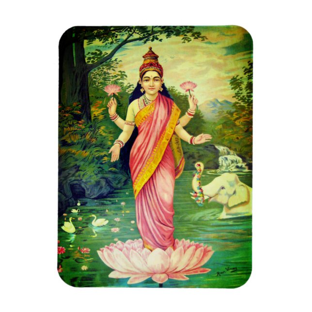 Magnet Flexible Déesse Lakshmi (Vertical)