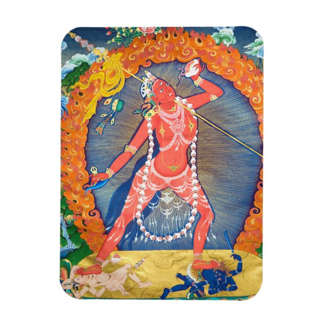 Magnet Flexible Déité bouddhiste tibétaine de Vajrayogini (Vertical)
