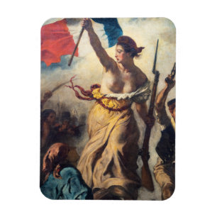Magnet Flexible Delacroix - Liberté À La Tête Du Peuple Gros Plan