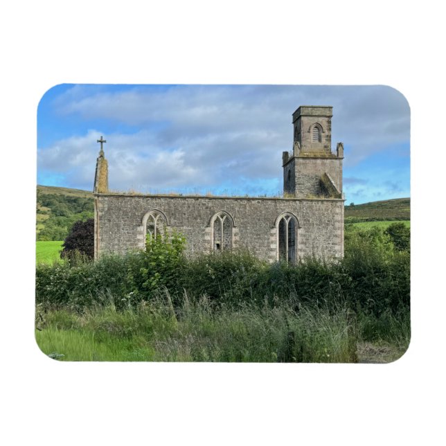 Magnet Flexible Derelict St Colmac Church Isle of Bute Scotland (Horizontal)