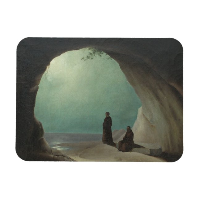 Magnet Flexible Des moines solitaires dans une Grotte (par Carl Bl (Horizontal)