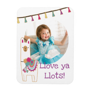 Magnet Flexible Design photo en lama et châteaux mignons