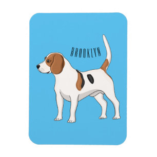 Magnet Flexible dessin animé de chien beagle