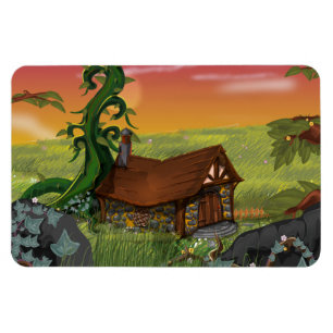 Magnet Flexible Dessin animé de cottage de haricot