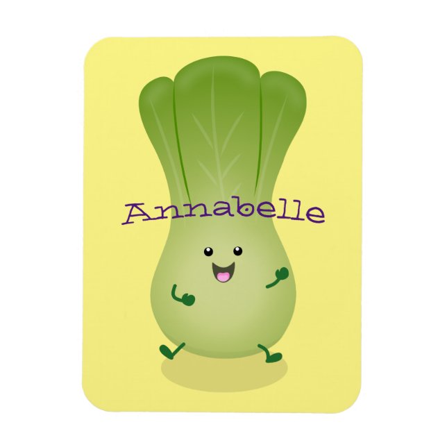 Magnet Flexible dessin animé mignon de bok choy (Vertical)