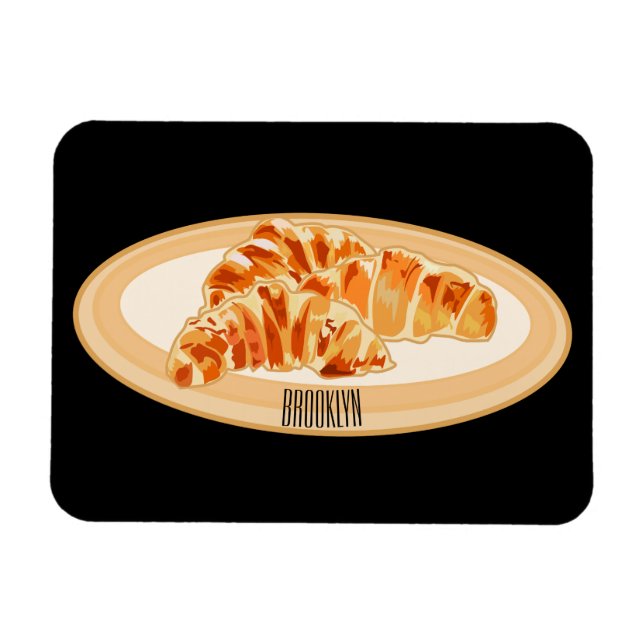 Magnet Flexible Dessin du Croissant (Horizontal)